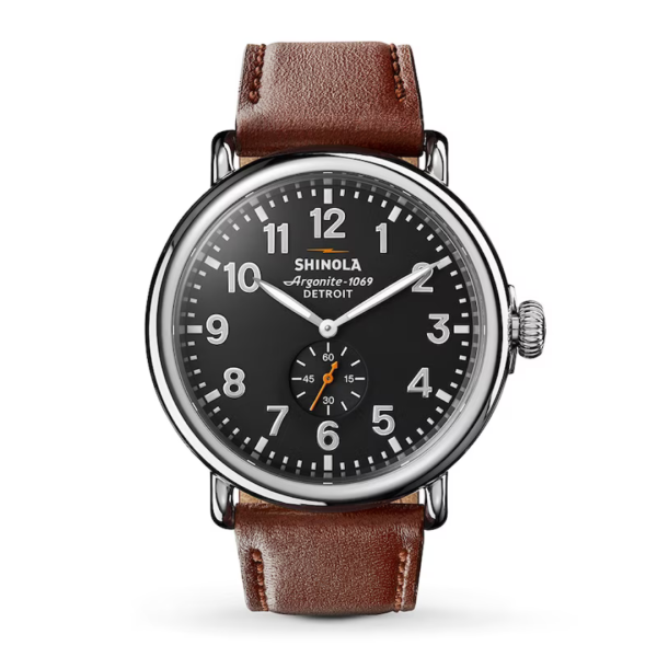 Shinola Runwell 47mm Quartz Leather Watch Cheap