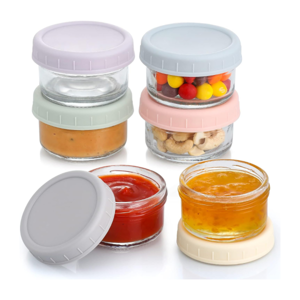 6-Pack Vitever 2.7 Oz Salad Dressing Container With Lids Cheap