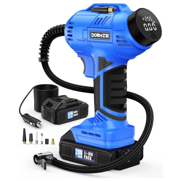 Dormzie 150 PSI Handheld Tire Inflator Portable Air Compressor For Discount