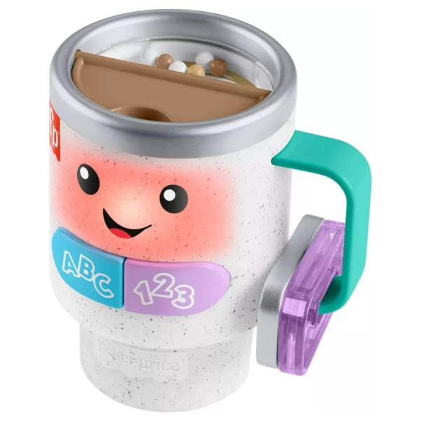 Fisher-Price Baby & Toddler Toy Laugh & Learn Wake Up & Learn Coffee Mug With Lights Music & Learning Online now