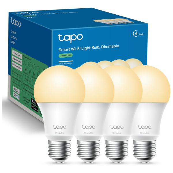 4-Pack TP-Link Tapo L510E Smart Light Bulb Discount