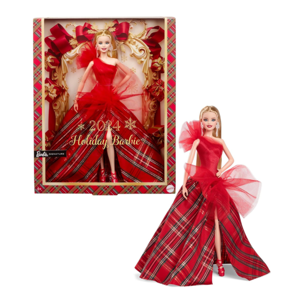 Barbie Signature Doll 2024 Holiday Blonde Fashion Doll Cheap