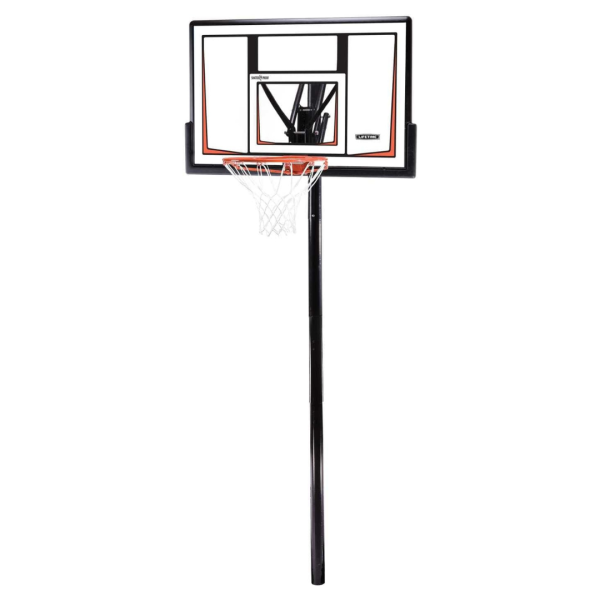 Lifetime Adjustable In-Ground Basketball Hoop, 50-Inch Shatterproof Polycarbonate Backboard Online now