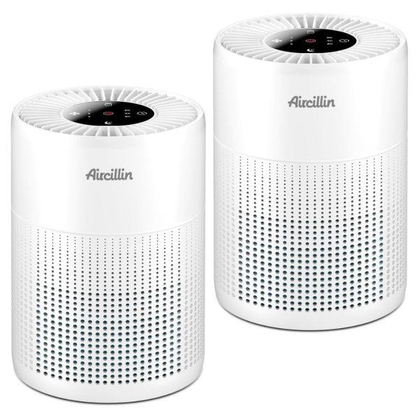 2-Pack Aircillin 4-In-1 Filtration Air Purifiers With HEPA Filters Online Sale