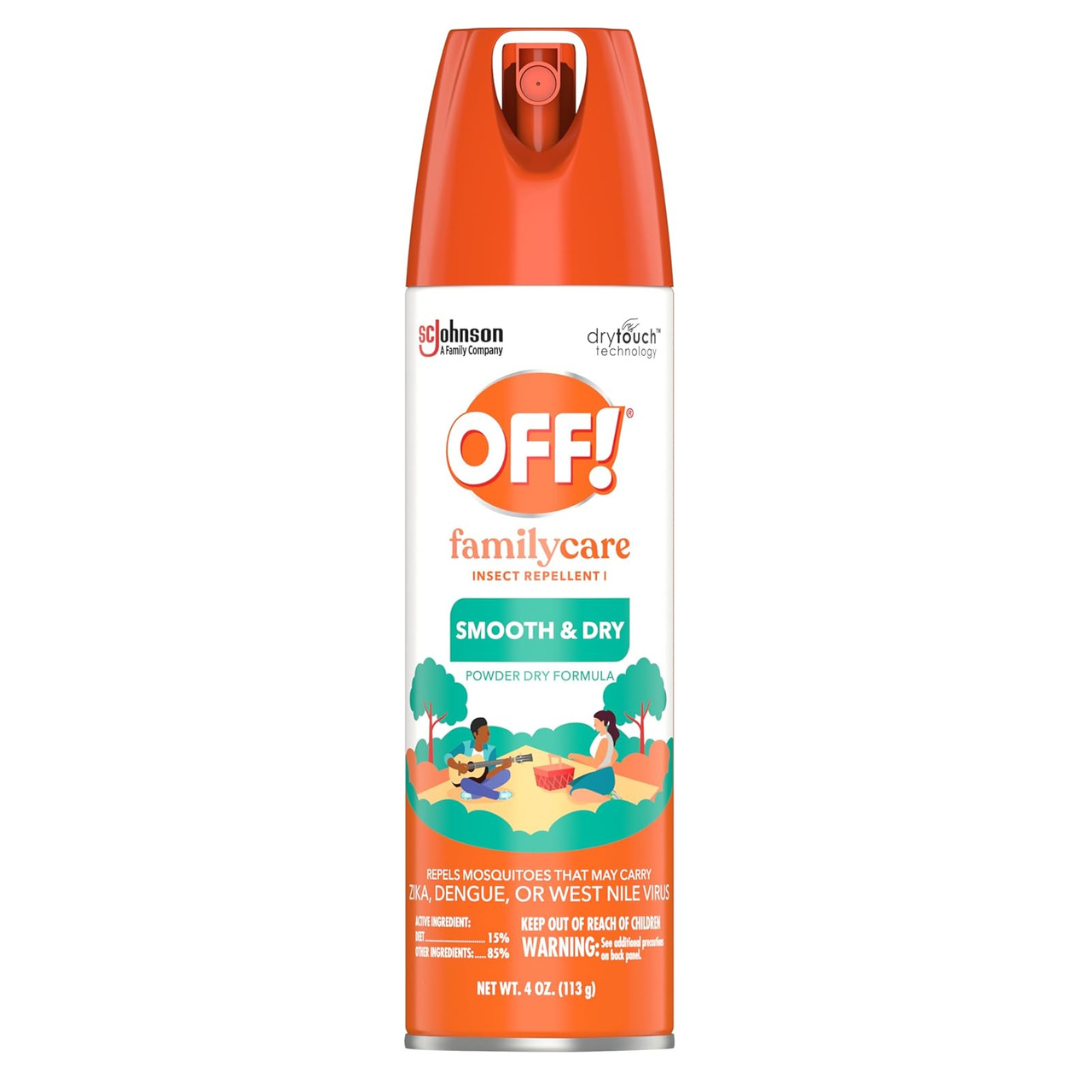OFF! FamilyCare Insect & Mosquito Repellent Aerosol, Smooth And Dry Formula Bug Spray (4 Oz) Cheap