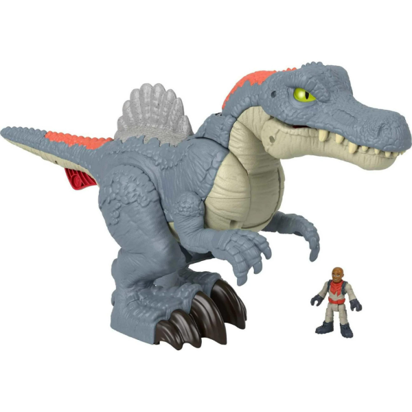 2-Piece Imaginext Jurassic World Dinosaur Toy Ultra Snap Spinosaurus Online now