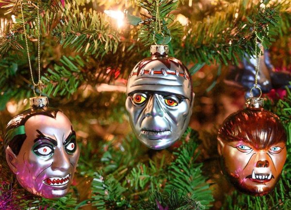 Set of 3 Monster Blown Glass Christmas Ornaments Online Sale - Image 2