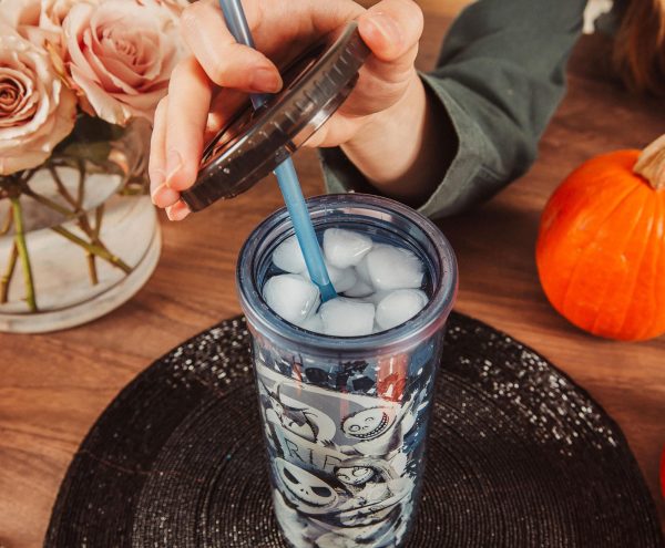 Disney The Nightmare Before Christmas Carnival Cup w  Lid and Straw | 20 Ounces For Sale - Image 4