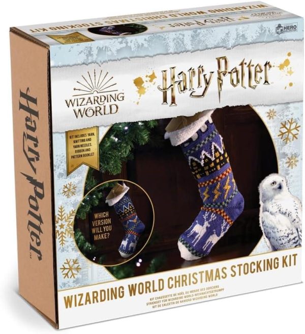 Harry Potter Knit Craft Set Hogwarts Christmas Stocking Kit Hot on Sale - Image 3