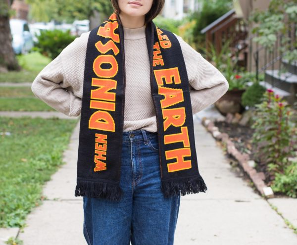 Jurassic Park Large Knitted Scarf  When Dinosaurs Ruled The Earth  Online now - Image 4