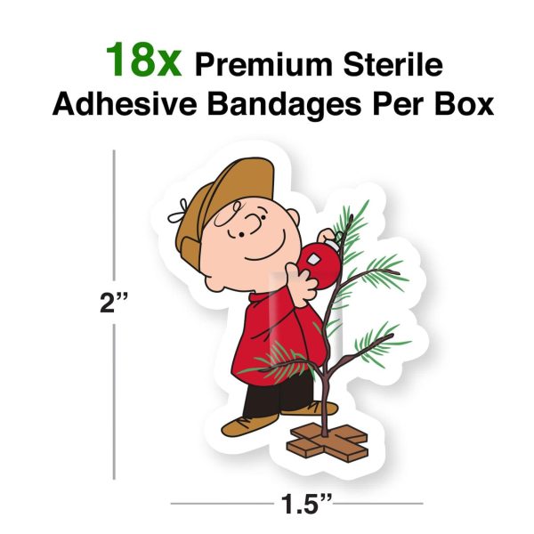 Peanuts A Charlie Brown Christmas Adhesive Bandages | Set of 18 on Sale - Image 2
