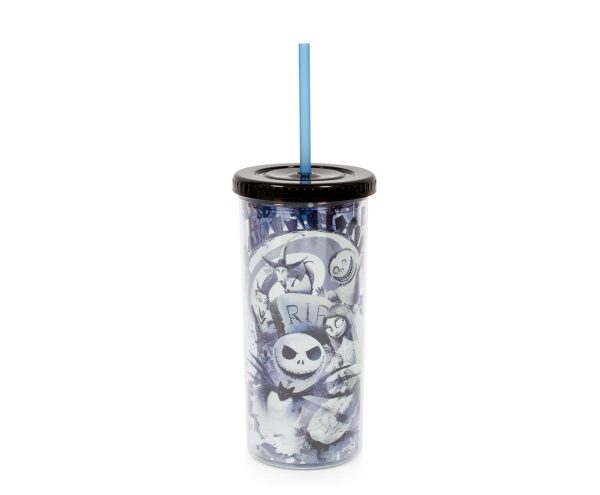 Disney The Nightmare Before Christmas Carnival Cup w  Lid and Straw | 20 Ounces For Sale - Image 2